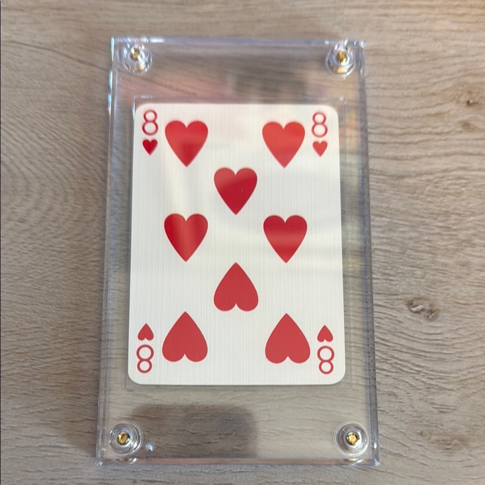 Louis Vuitton Gold Playing Card In Acrylic Case View 2